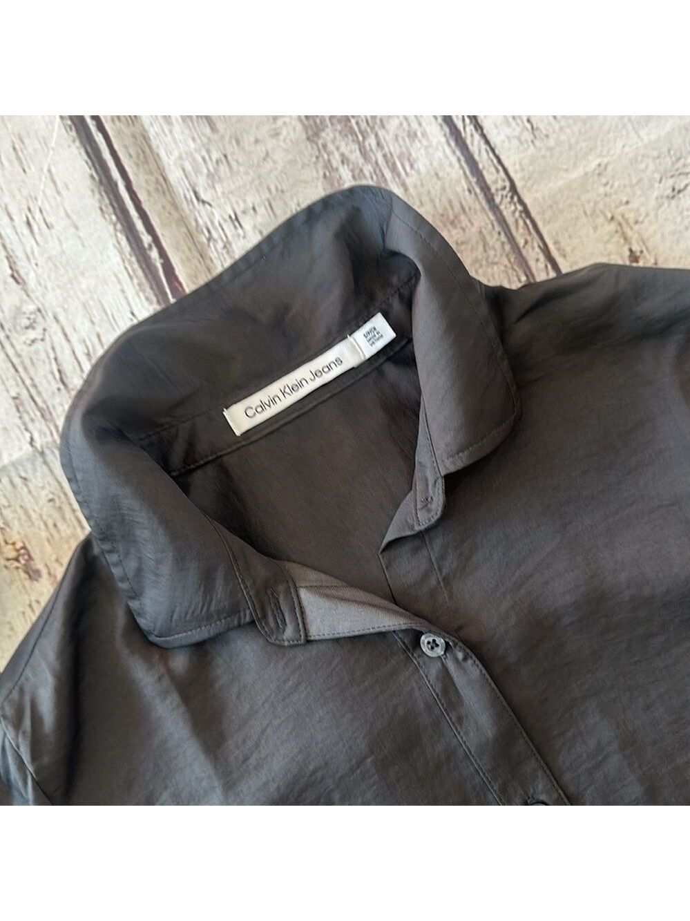 Calvin Klein Button Down Long Sleeve Work Office Blouses Chiffon Tops Size Small - Picture 2 of 6